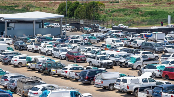Damaged cars prepare for a greener future