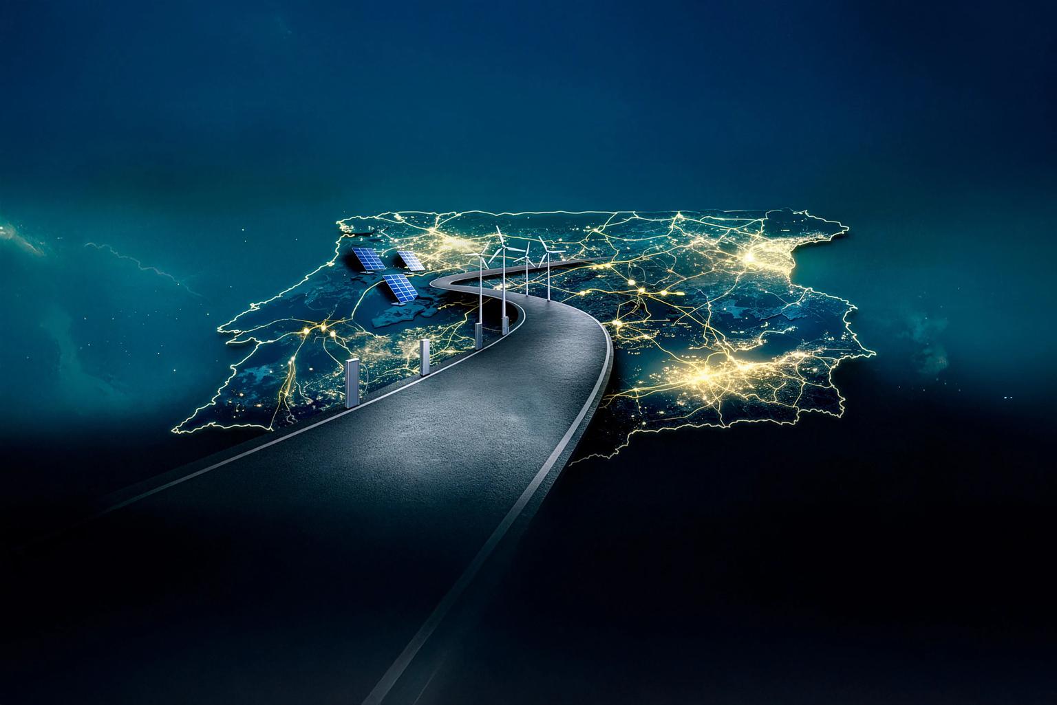 Sunset in the mountains