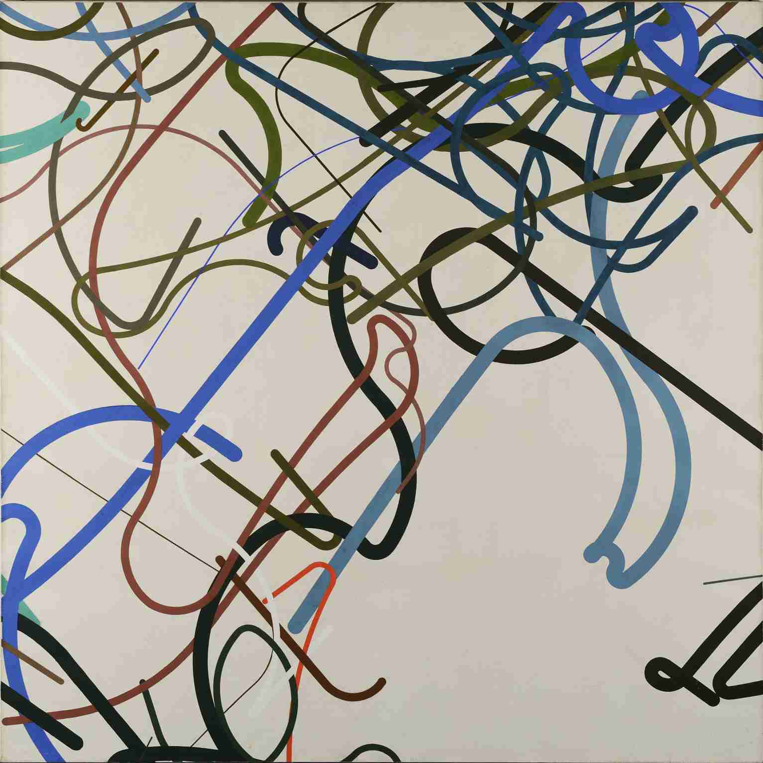 Zdeněk Sýkora, Linie No. 39, 1986, olej, plátno, získáno 2015