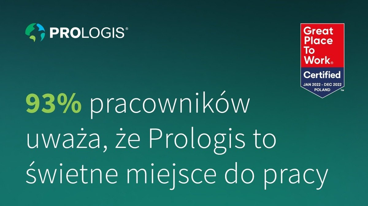 Prologis ponownie uznany za Great Place to Work®!
