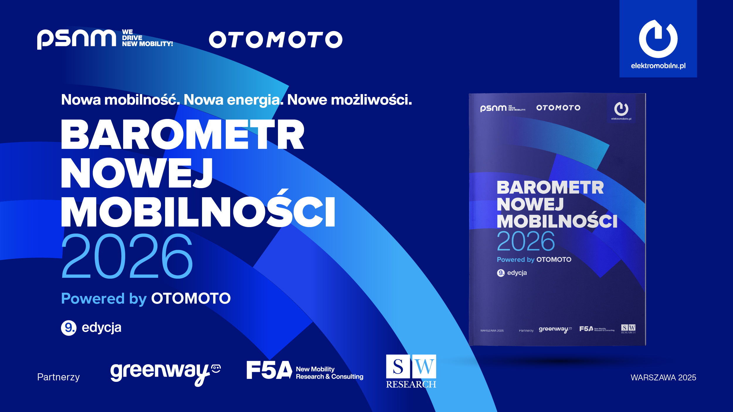 Barometr Nowej Mobilności 2026 Powered by OTOMOTO już dostępny. Akceptowalny budżet na BEV-a to 80-160 tys. zł