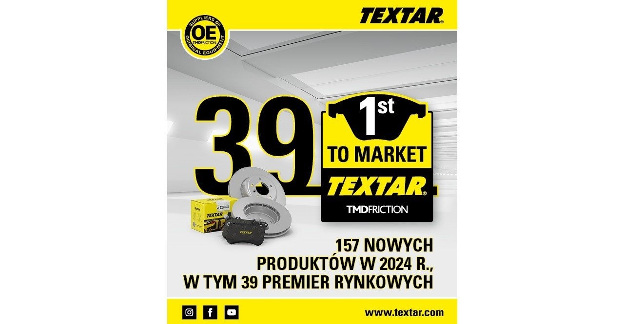 39 premier rynkowych Textar