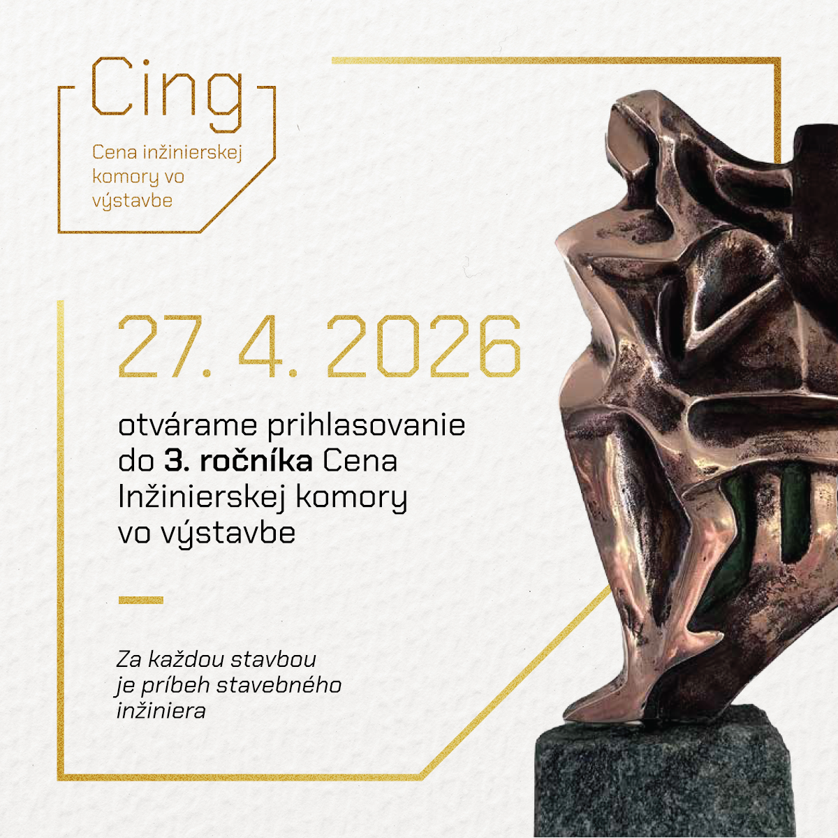 CING 2026 otvára nový ročník. Stavební inžinieri dostávajú priestor ukázať svoj príbeh