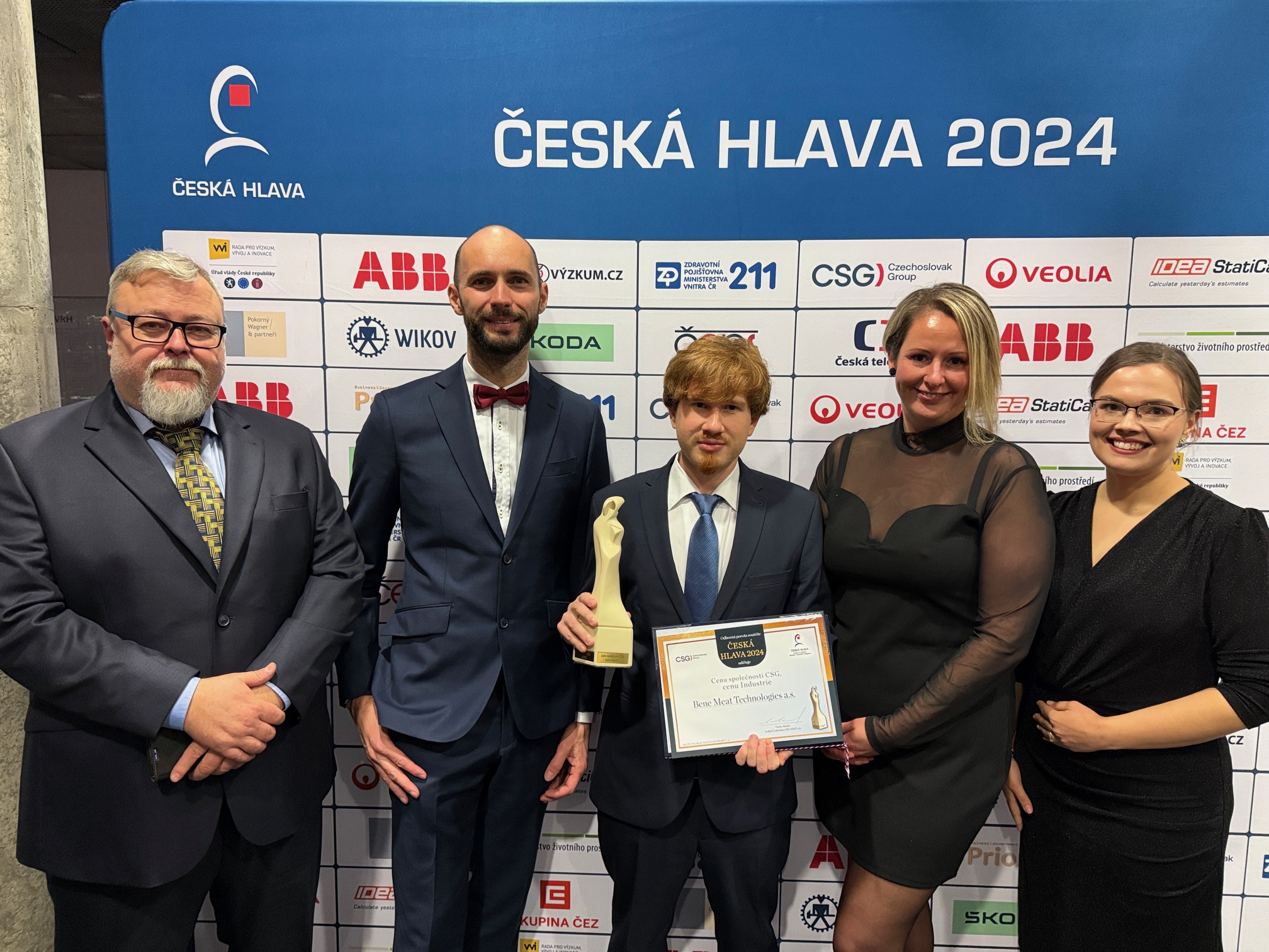 BeneMeat získává cenu Industrie v projektu Česká hlava