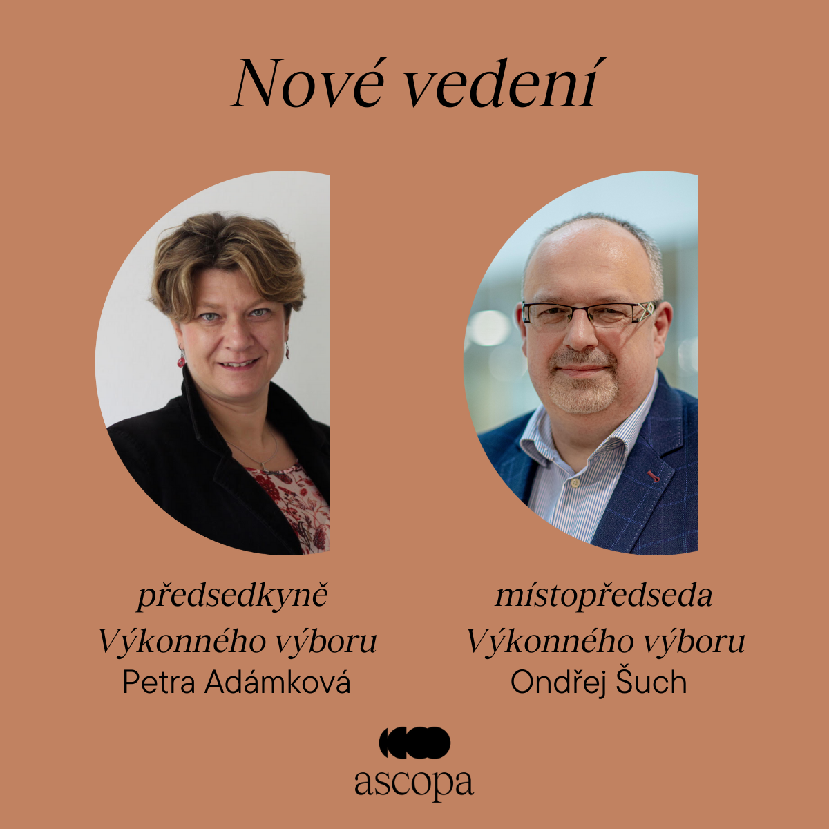 ASCOPA má novou předsedkyni a místopředsedu