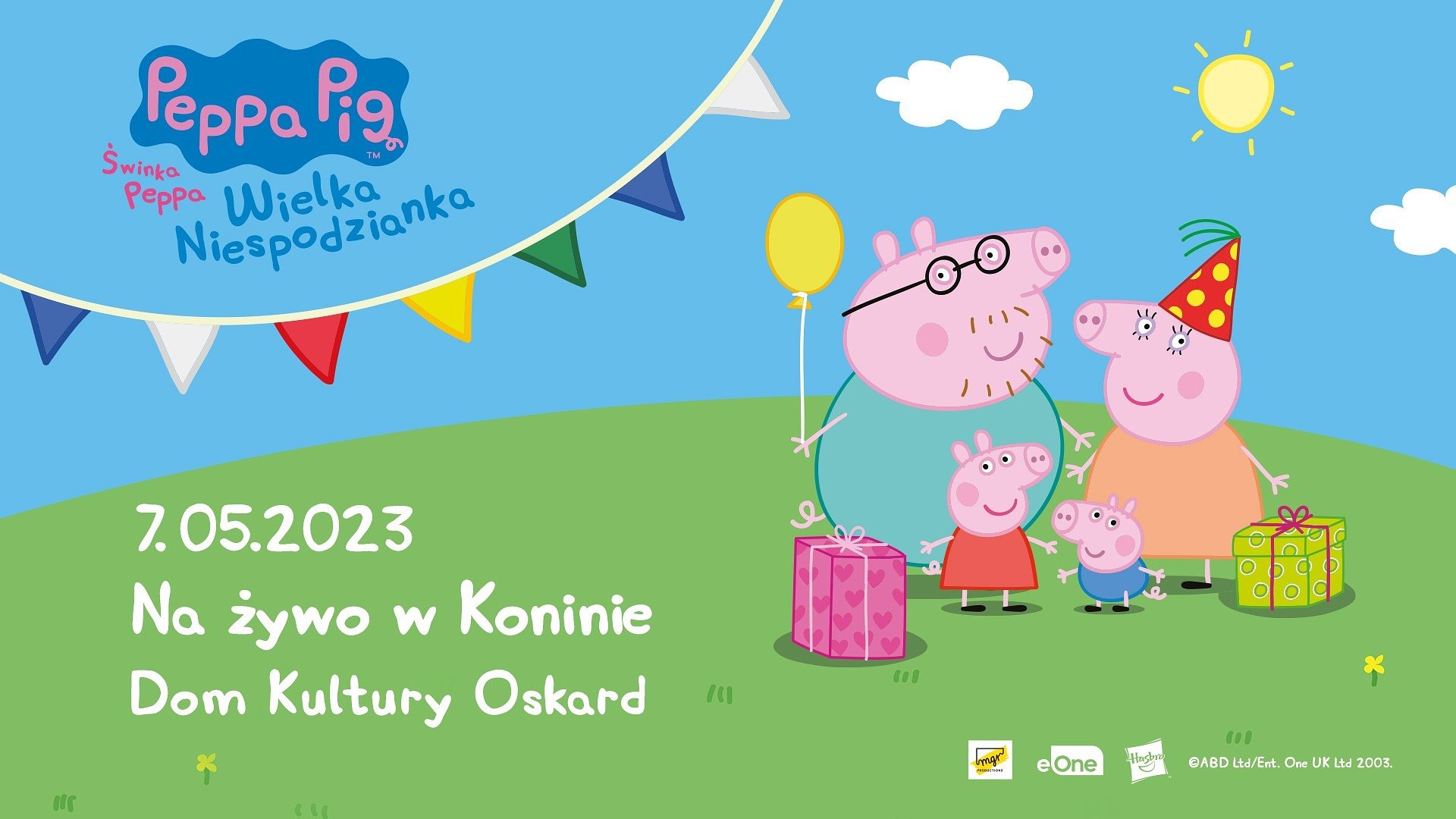 Świnka Peppa na żywo w Koninie – spektakl dla najmłodszych