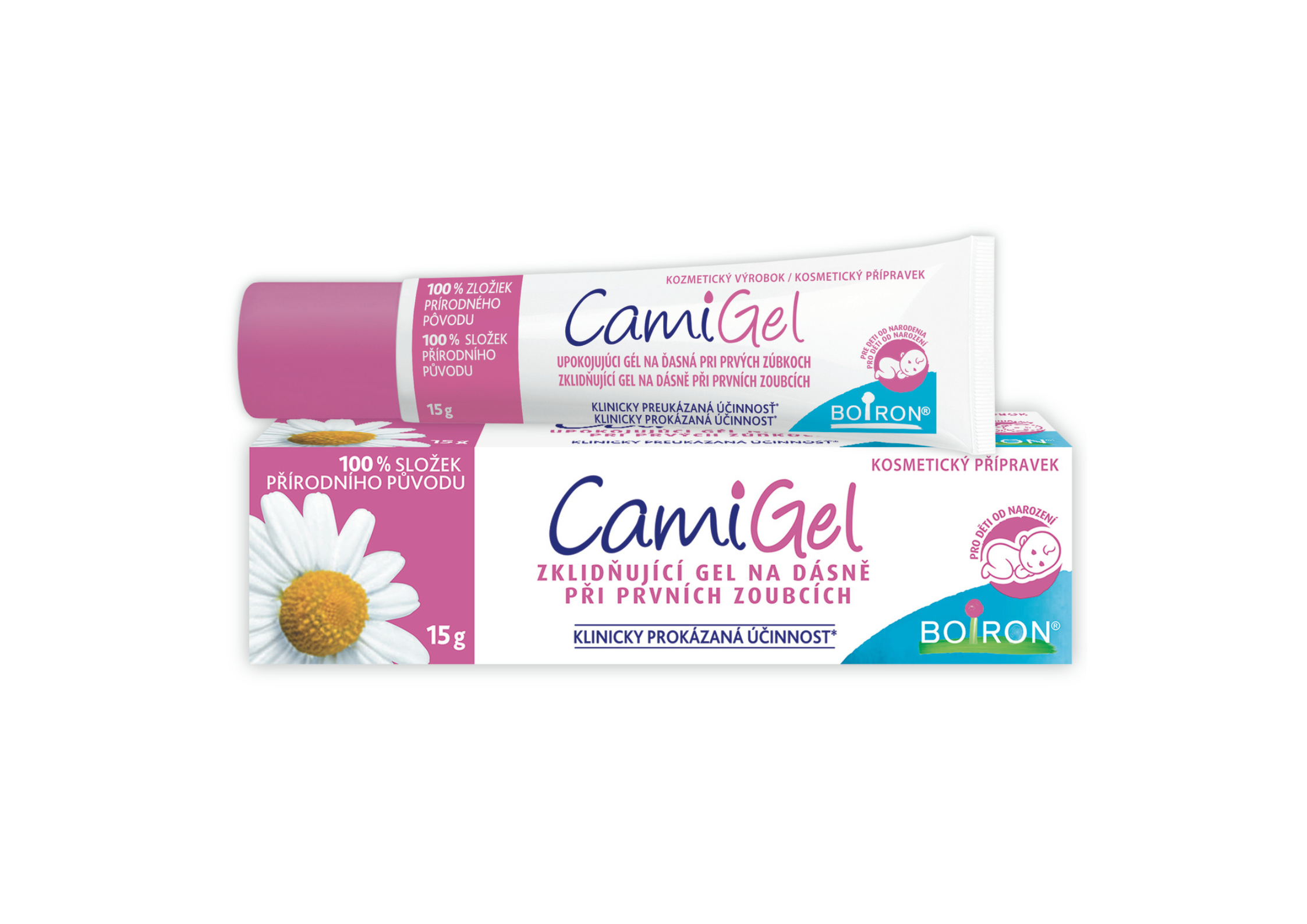 Boiron představuje novinku Camigel: zklidňující gel na dásně při prvních zoubcích
