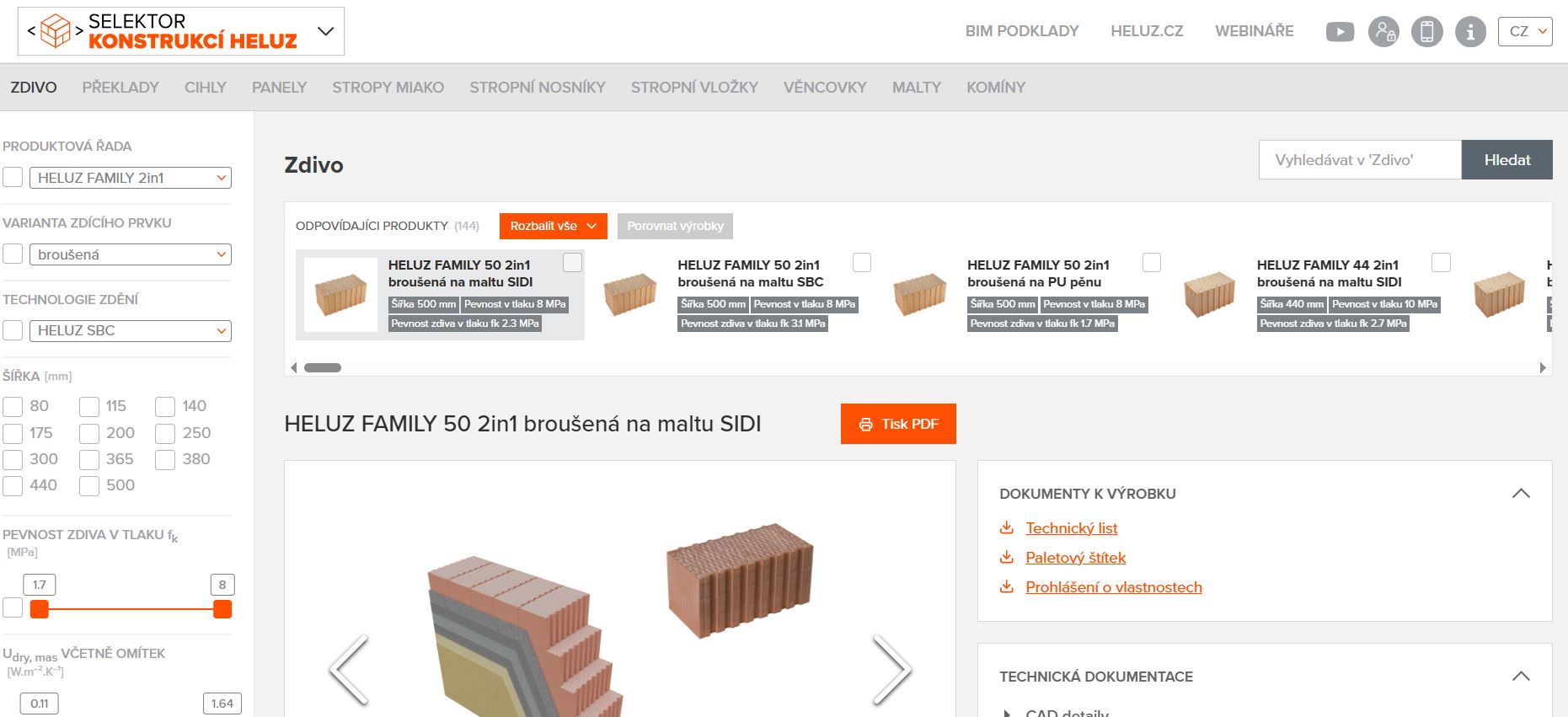 Modernizace digitálních nástrojů HELUZ pro projektanty i realizační firmy