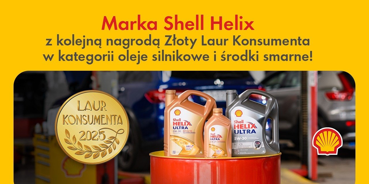 Złoty Laur Konsumenta 2025 dla olejowej marki Shell Helix