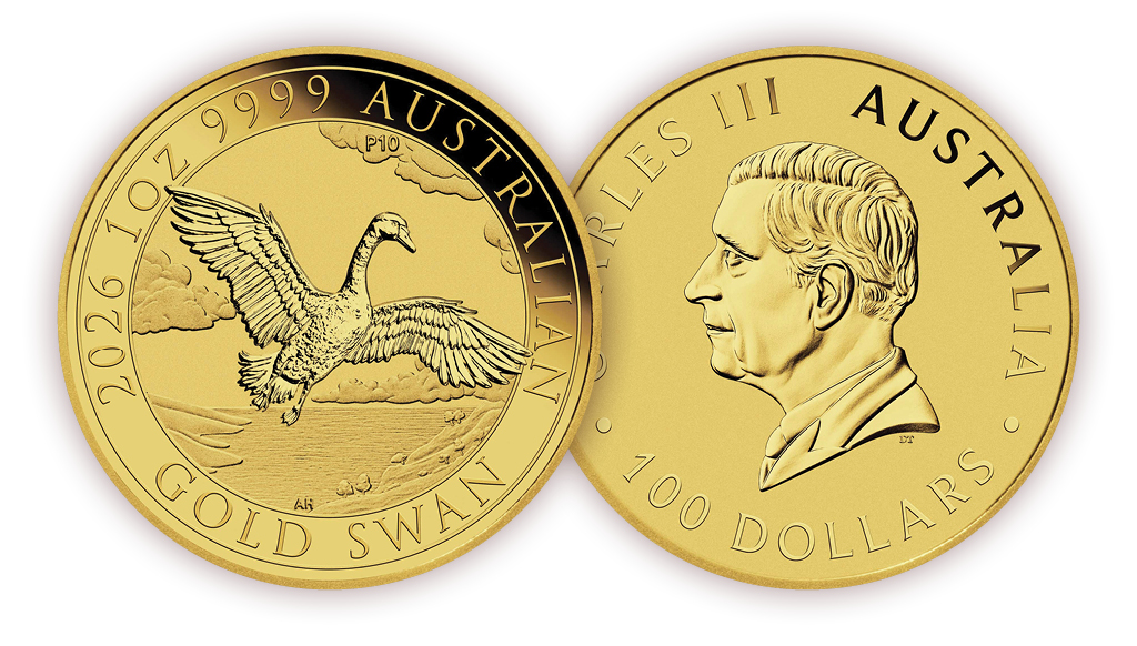 Perth Mint připomíná 10 let série Australian Swan, výroční emise 2026 míří do Česka