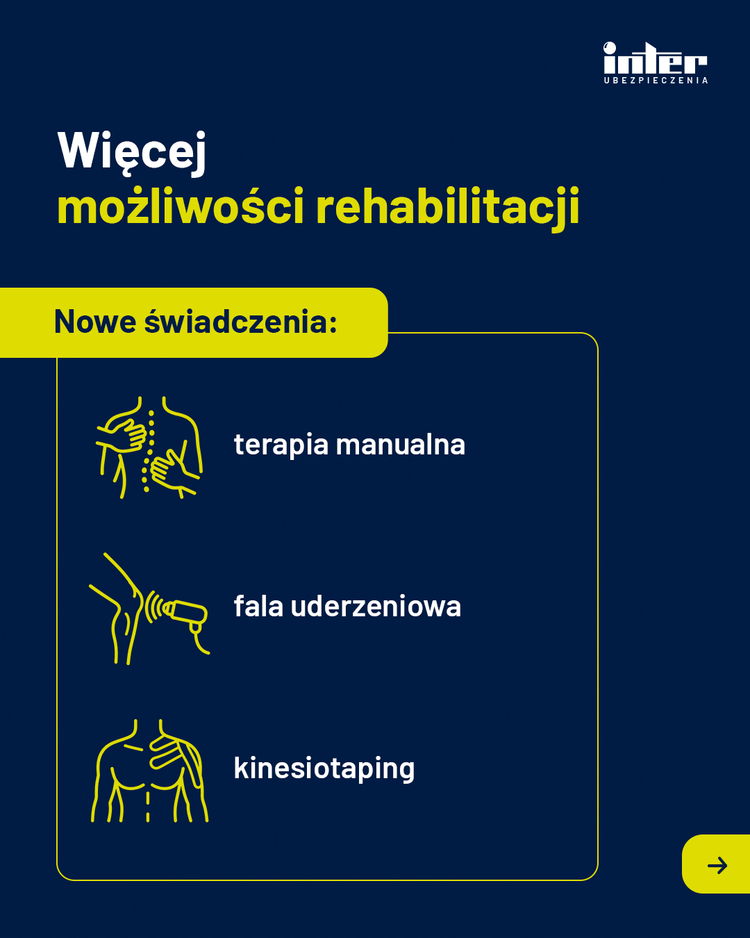 Nowe świadczenia w rehabilitacji: terapia manualna, fala uderzeniowa i kinesiotaping