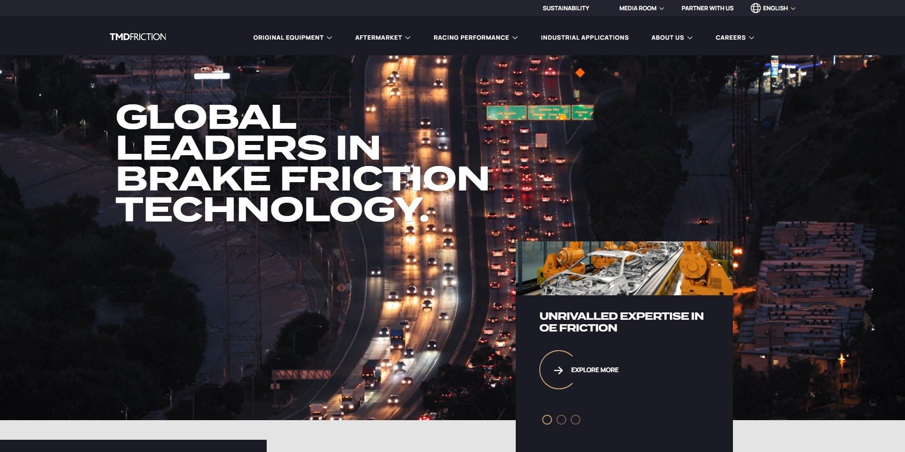 TMD Friction uruchamia nową stronę internetową i po raz pierwszy przedstawia założenia nowego kierunku rozwoju marki