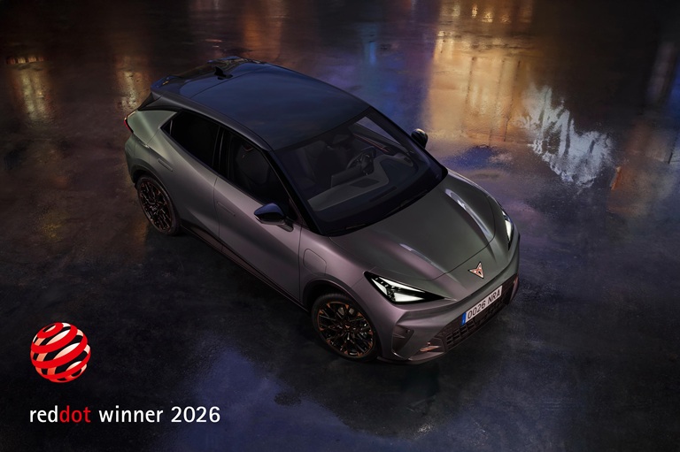 CUPRA Raval zdobywa nagrodę Red Dot Award za design produktu 2026, razem z CUPRA Tindaya