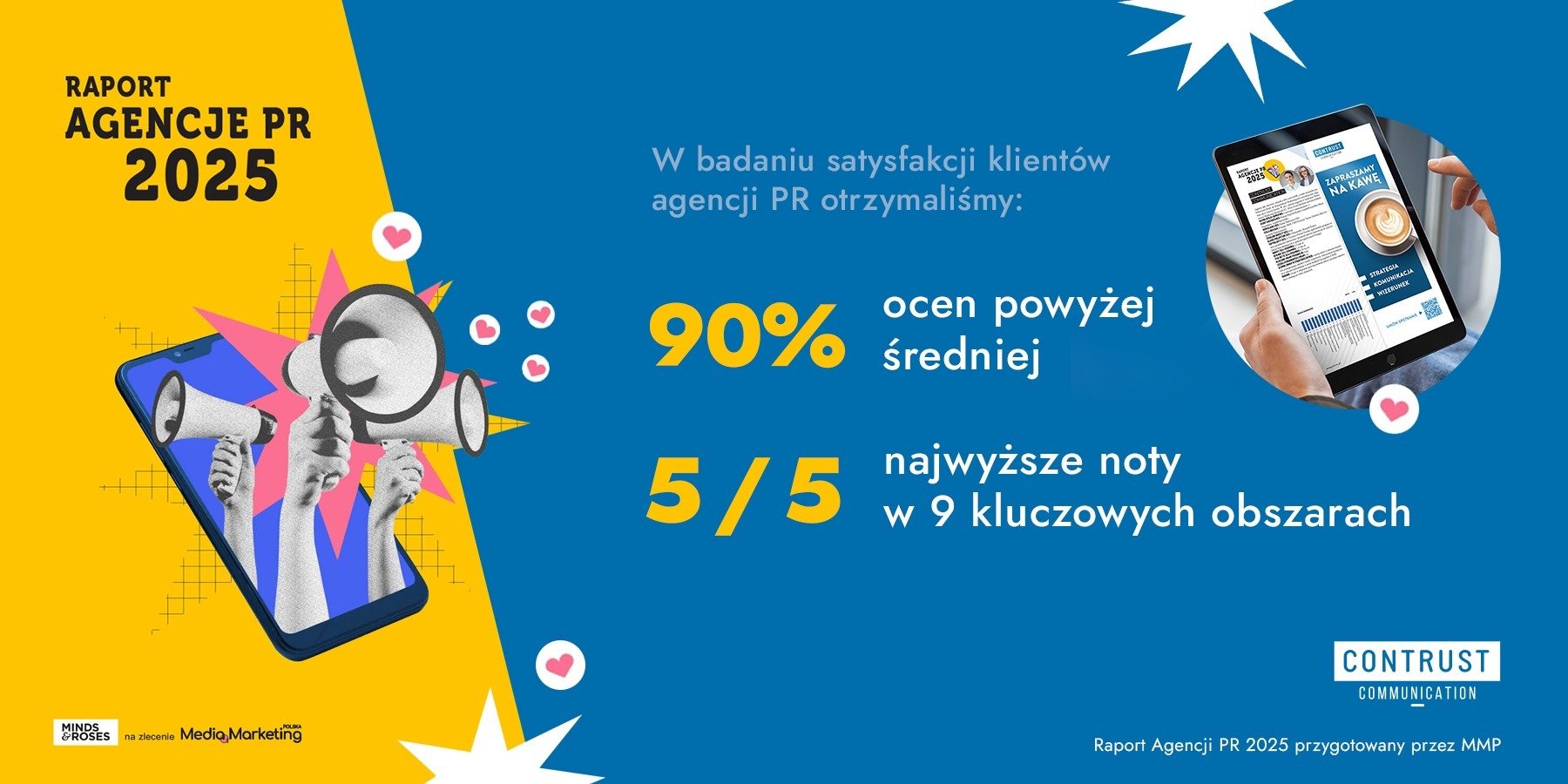 ConTrust wśród najwyżej ocenianych agencji PR w Polsce
