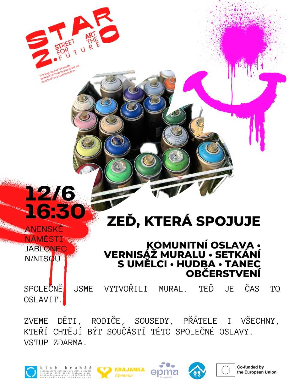 Zeď, která nás spojuje na jabloneckém náměstí