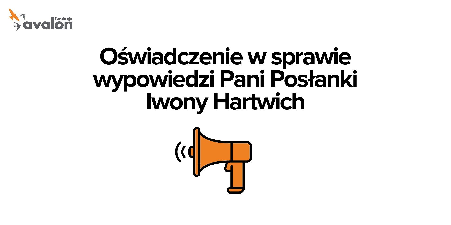 Oświadczenie Fundacji Avalon