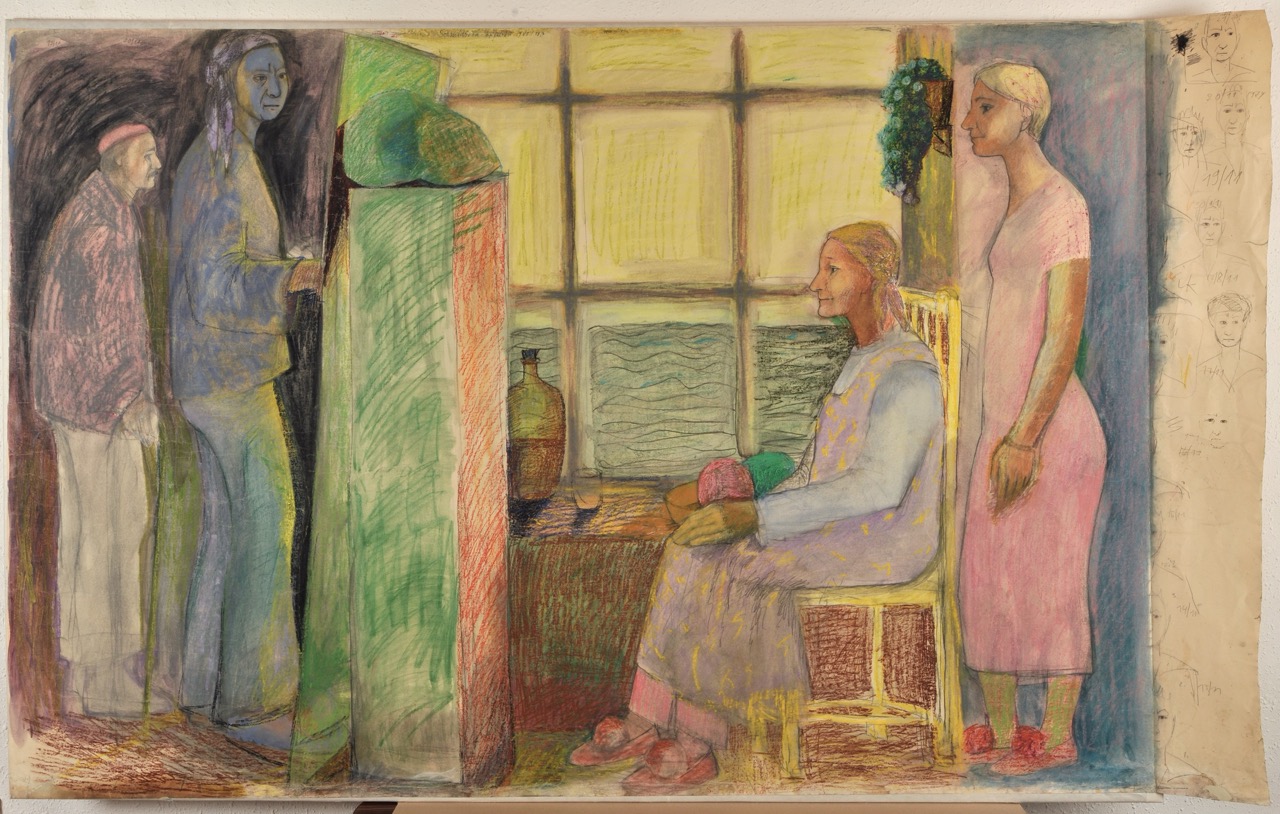 Dvojice (autoportrét), 1. polovina 60. let 20. století