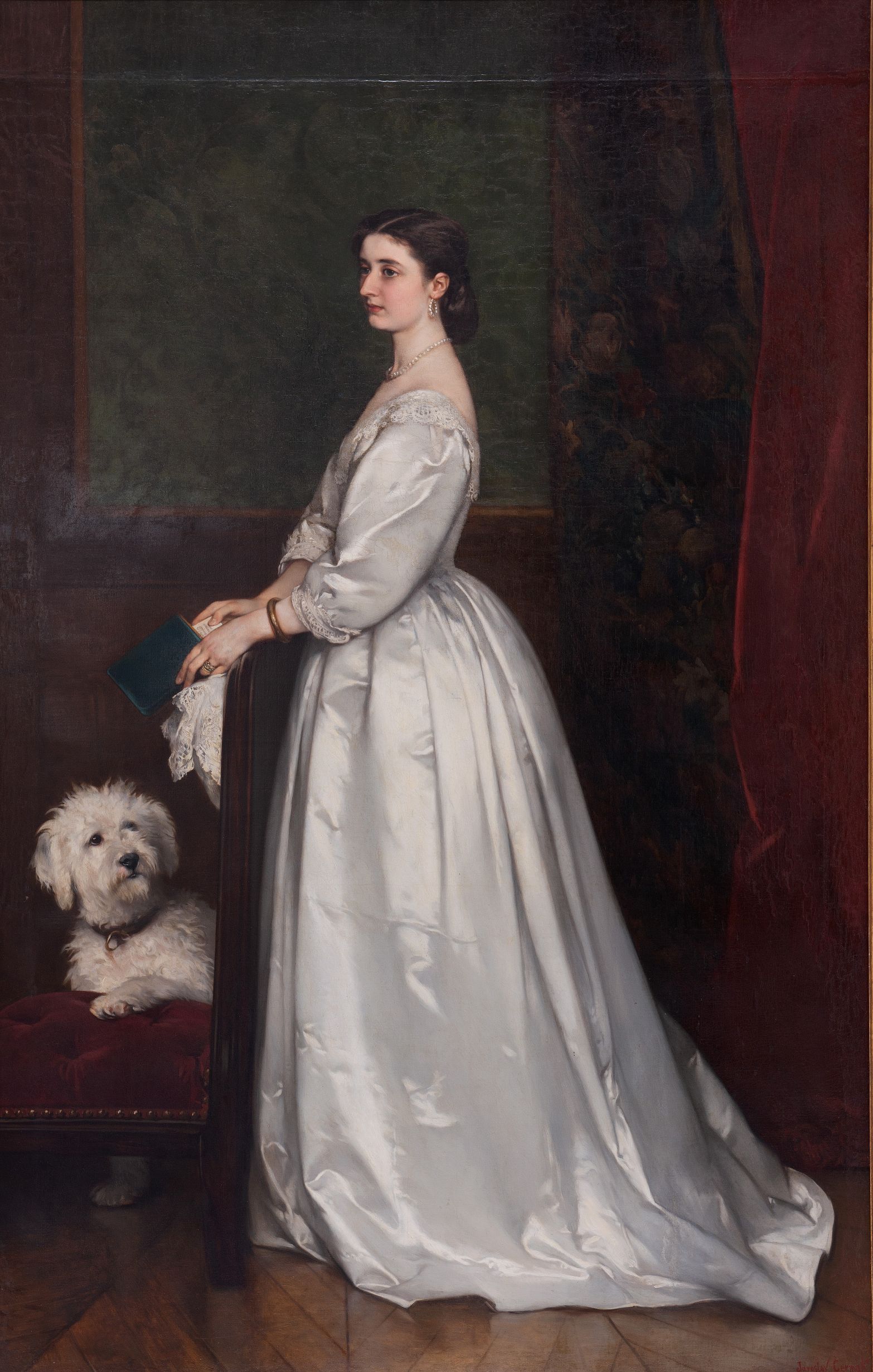 Jaroslav Čermák Portrait of Hippolyte Gallait (Portrait of Amélie Gallait), 1863, Prague City Gallery