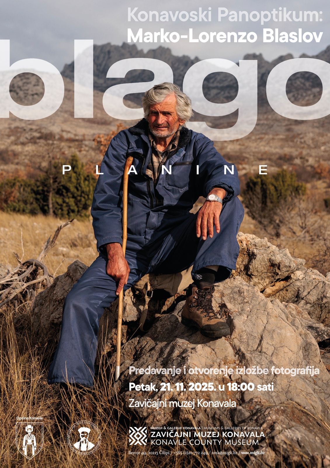 Pozivamo vas na predavanje i otvorenje izložbe fotografija "Blago planine" u Zavičajnom muzeju Konavala!