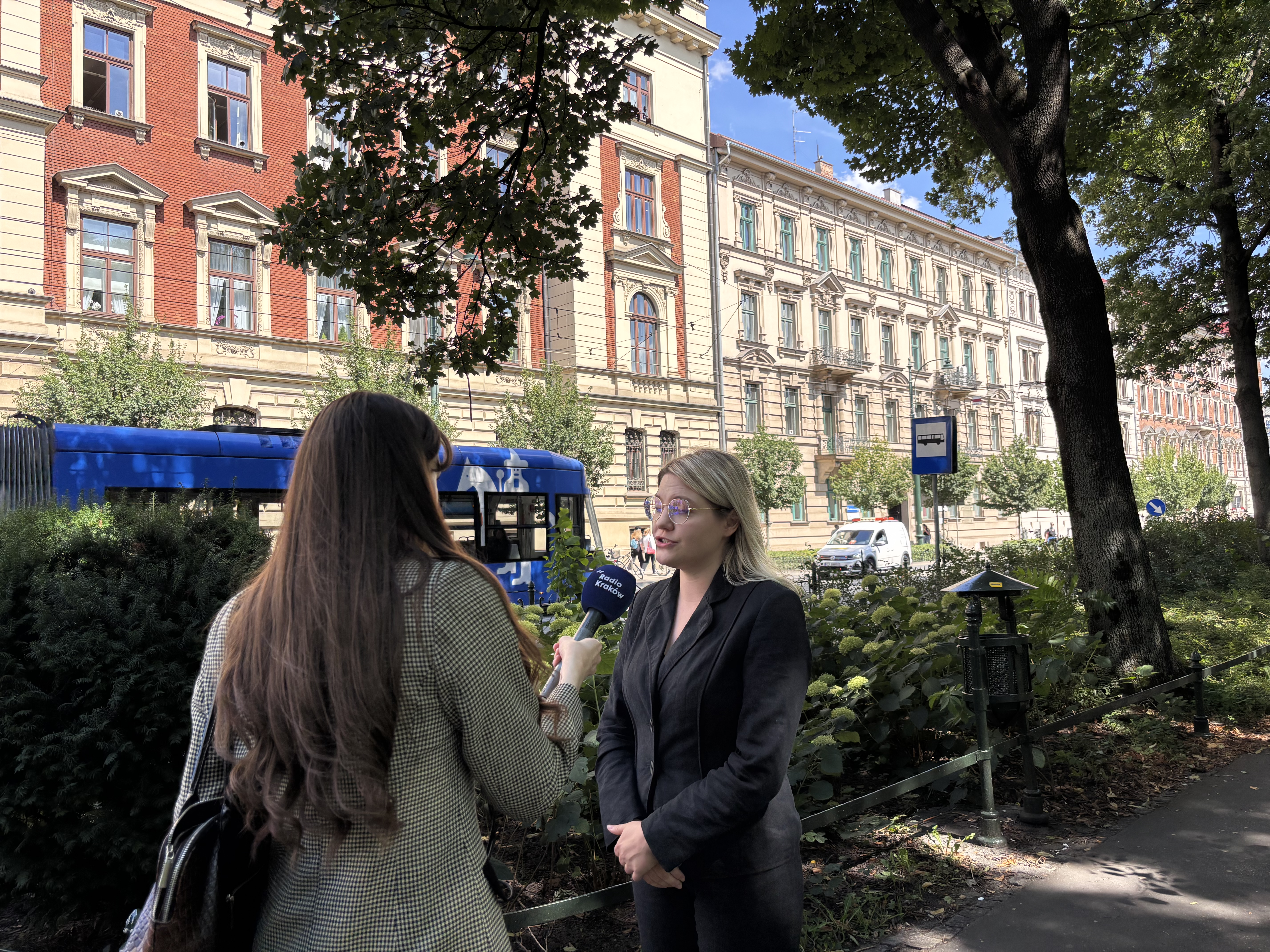 Aleksandra Owca po konferencji prasowej ws. KPO fot. Zuzanna Maj