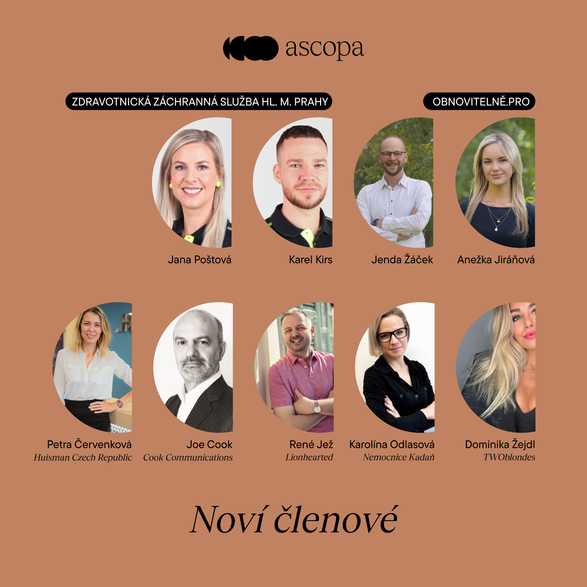 Vítáme v ASCOPA další nové členy!
