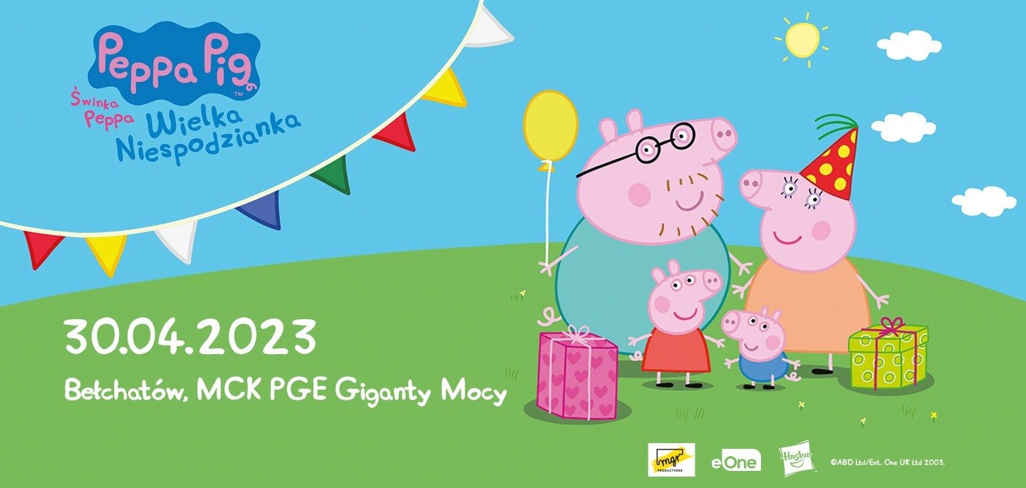 Świnka Peppa na żywo w Bełchatowie – spektakl dla najmłodszych