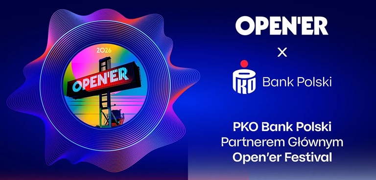 PKO Bank Polski partnerem głównym Open’er Festival 2026