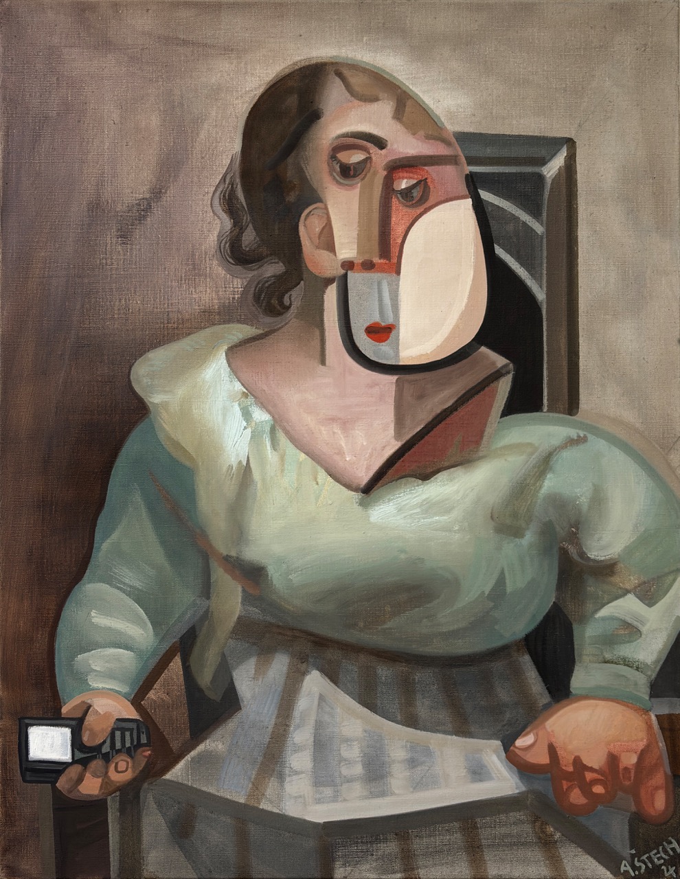 Adam Štech, Žena s telefonem, 2024