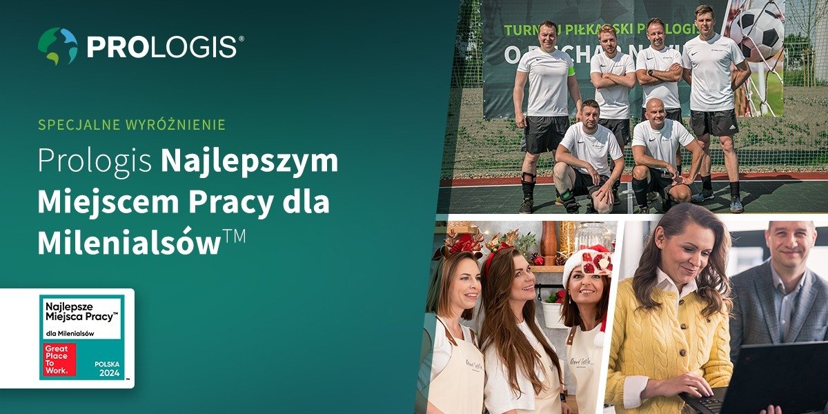 Prologis Najlepszym Miejscem Pracy dla Milenialsów