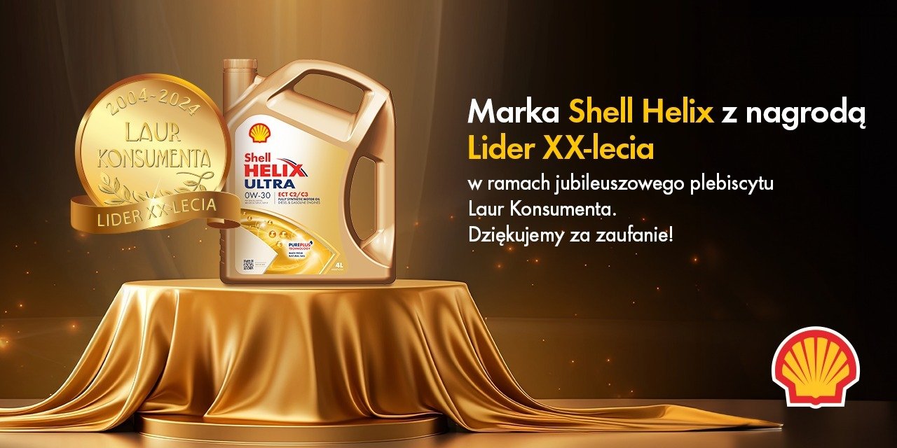 Shell Helix wyróżniony jubileuszowym godłem „Laur Konsumenta – Lider XX-lecia (2004-2024)”