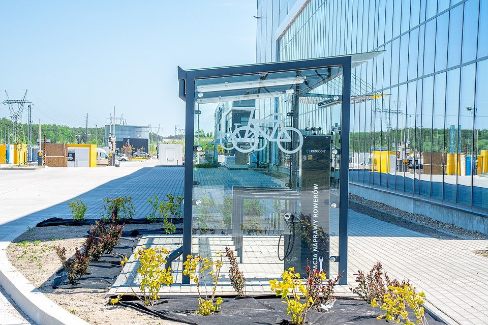 Wiaty rowerowe w Prologis Park Łódź