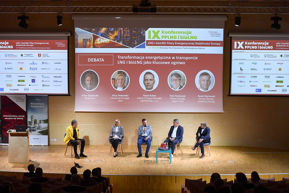 Debata "Transformacja energetyczna w transporcie: LNG i bioLNG jako kluczowe ogniwo".