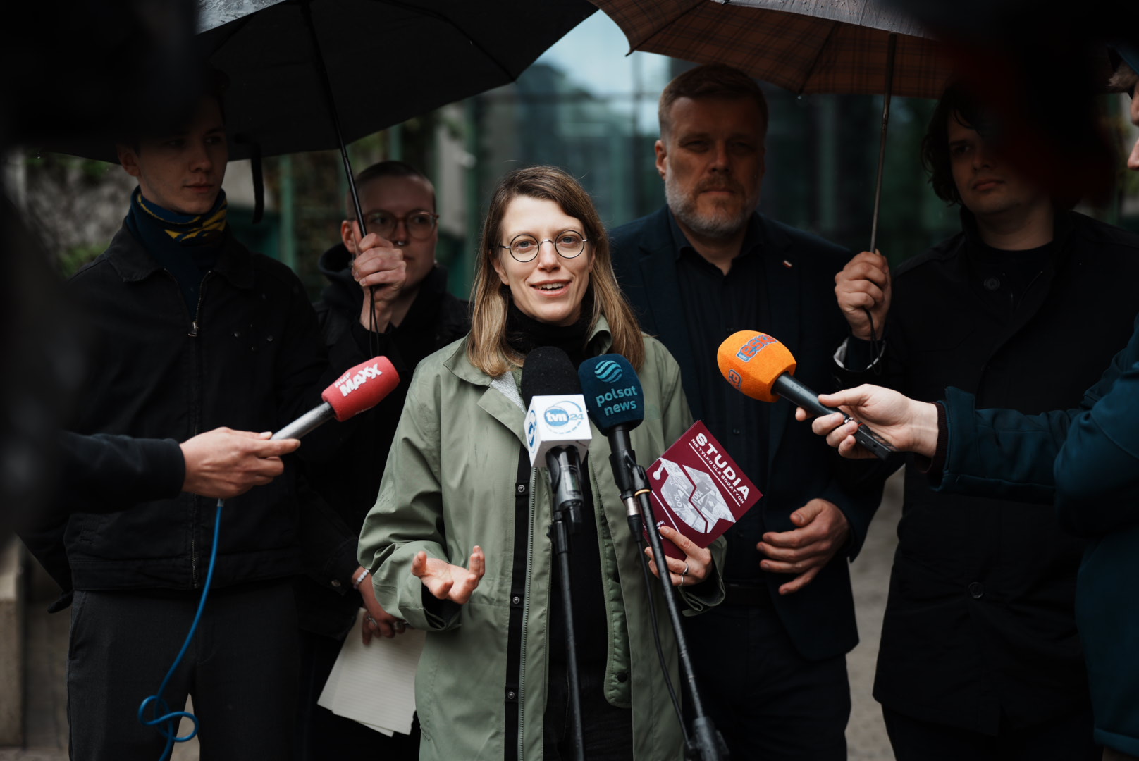 Zofia Piotrowska podczas konferencji pod BUW fot. Aleksander Jura (do swobodnego wykorzystania)