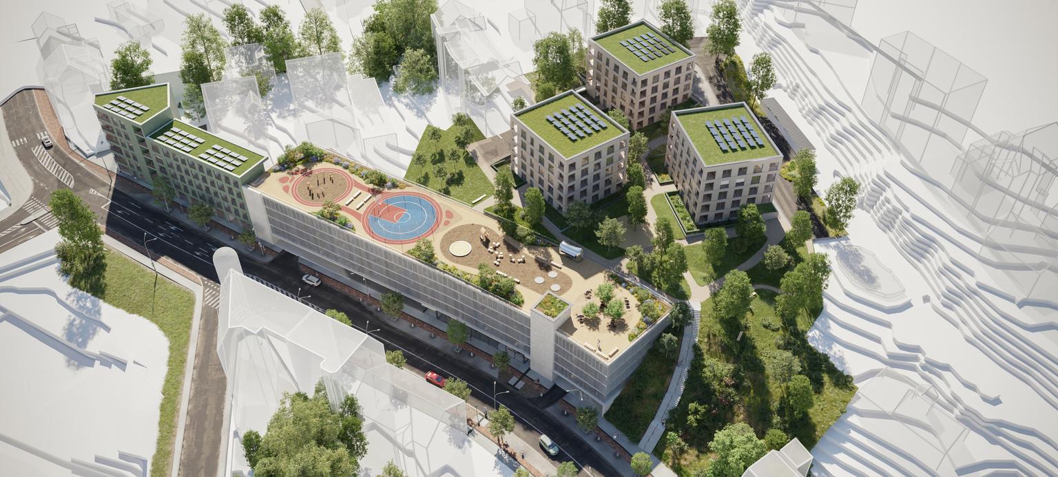 Město připravuje záměr parkovacího a bytových domů