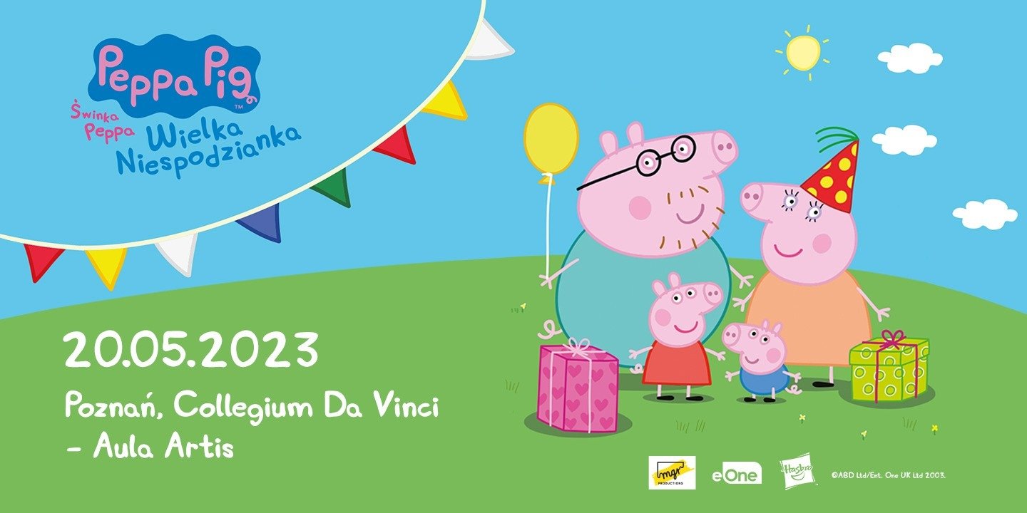 Świnka Peppa na żywo w Poznaniu – spektakl dla najmłodszych