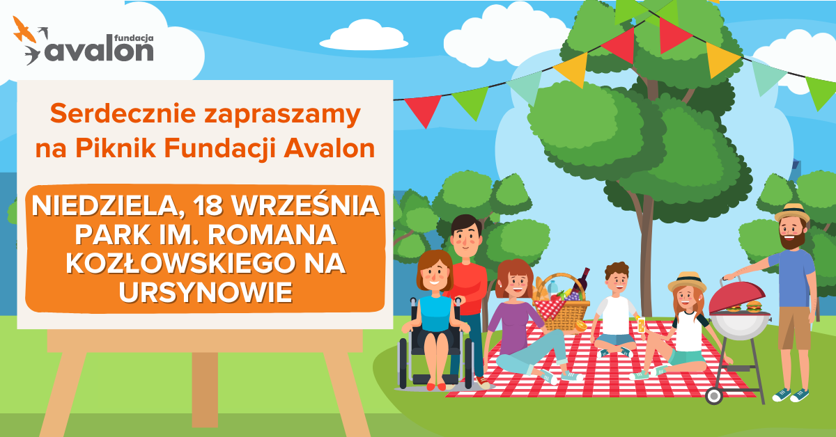 Piknik z Fundacją Avalon – już 18 września na warszawskim Ursynowie wspólne świętowanie