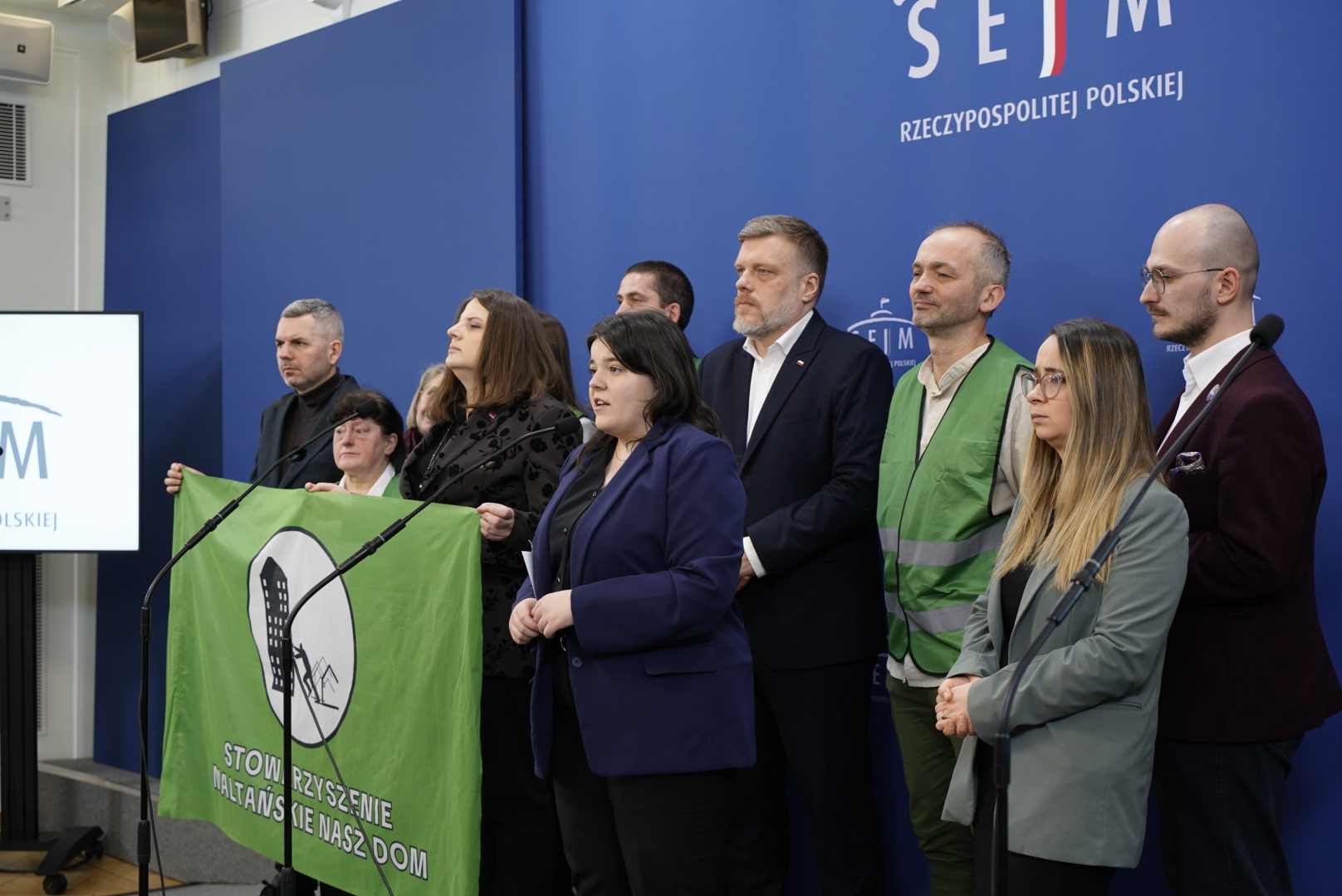 Anna Pieciul podczas konferencji w Sejmie fot. Bartosz Miszta z Razem