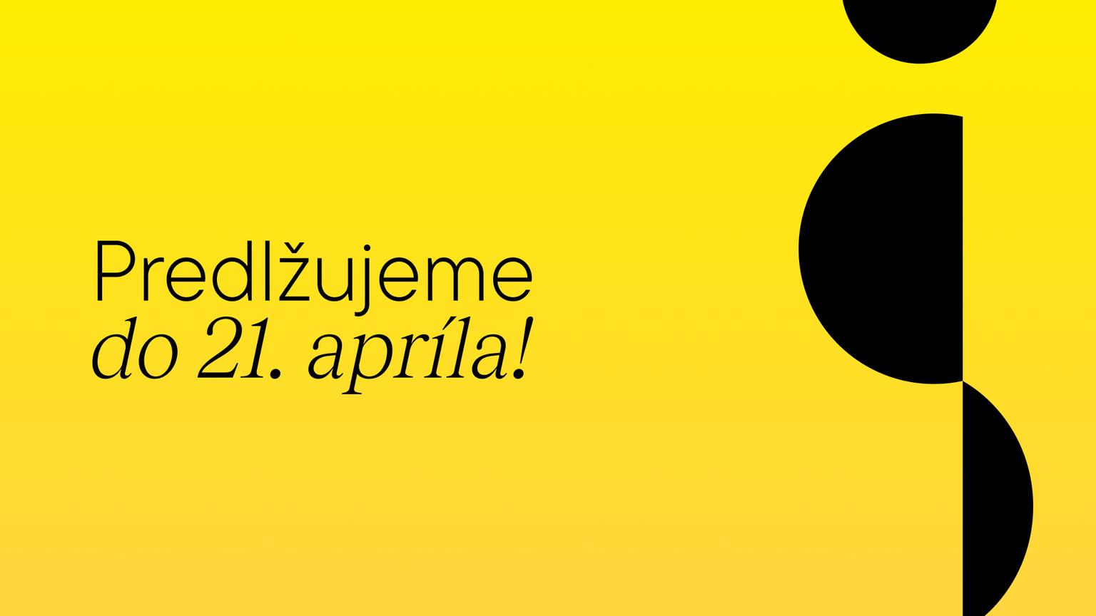 Zlatý středník predlžuje čas na podanie prihlášok do 21. apríla