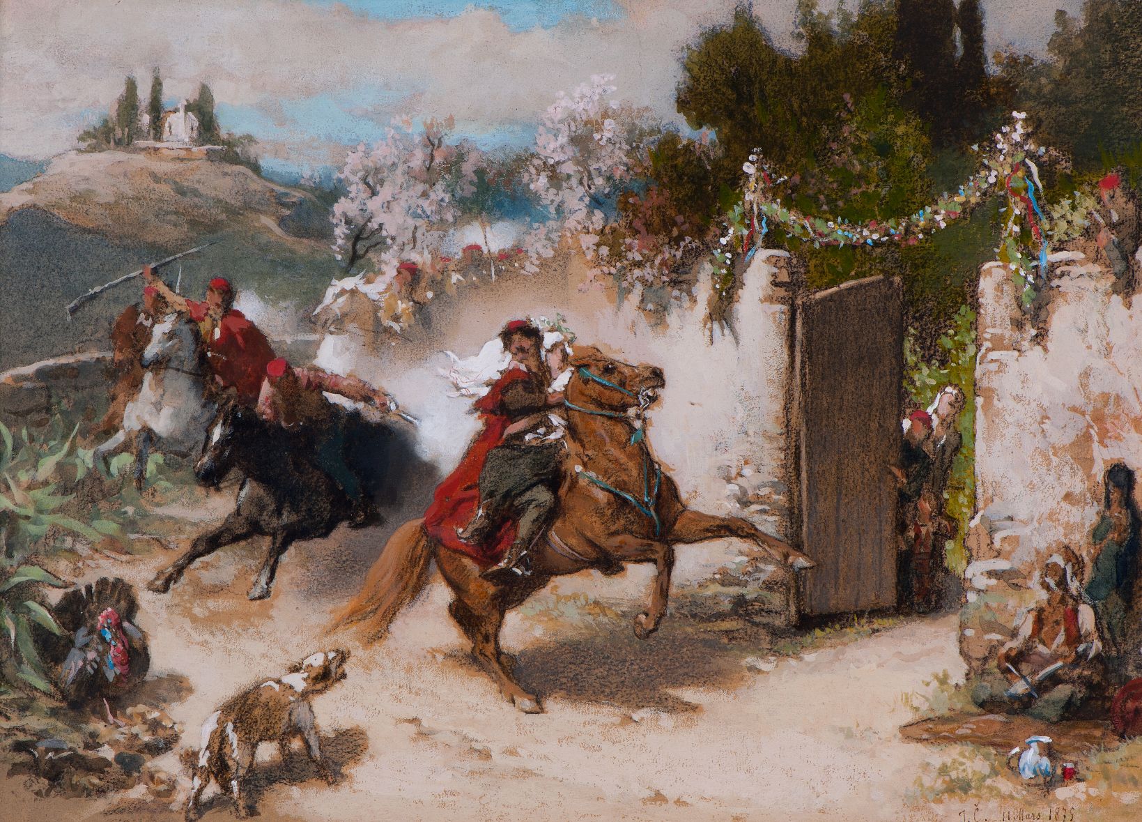 Jaroslav Čermák Dalmatian Wedding, 1875, Prague City Gallery