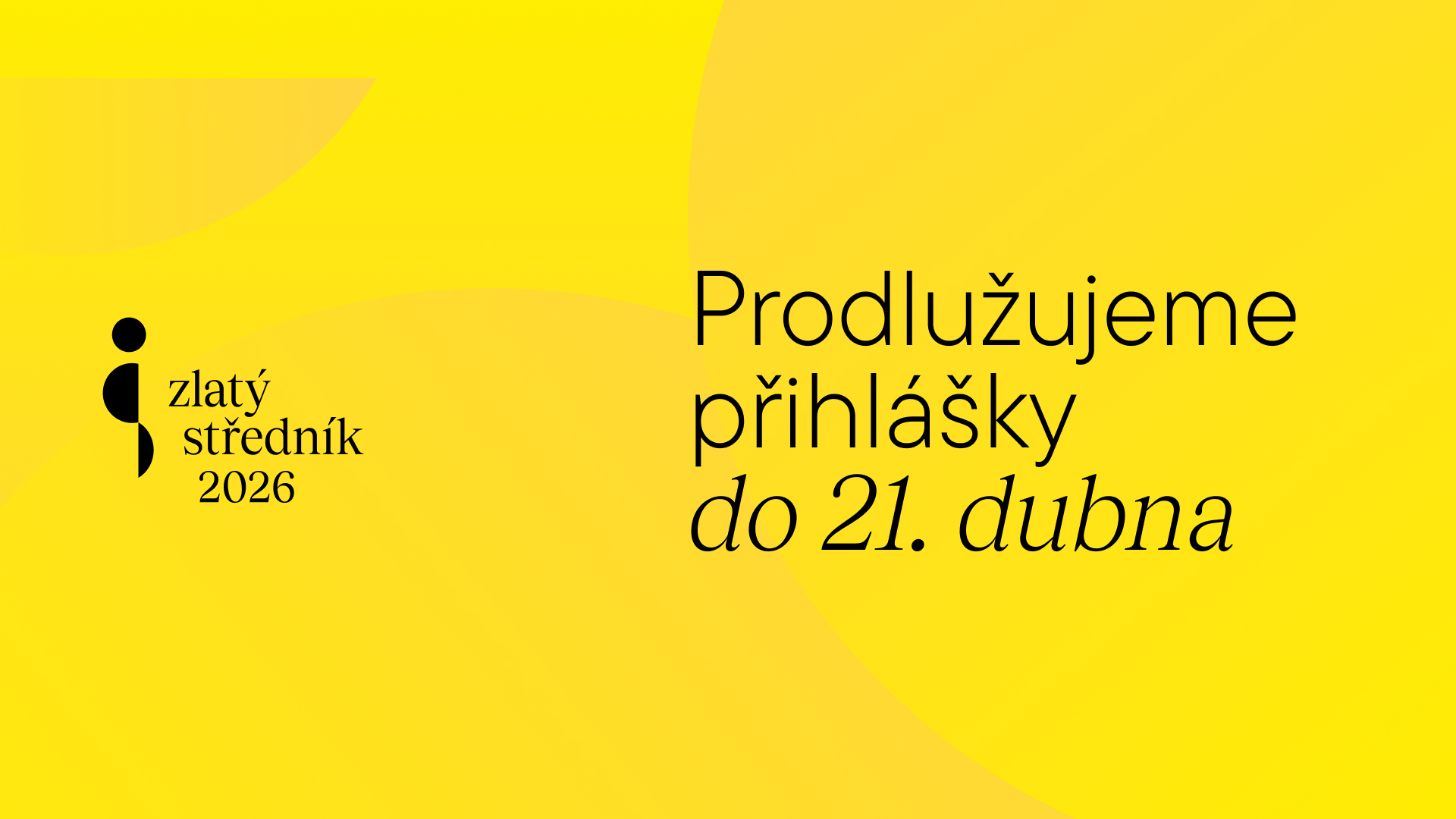 Zlatý středník prodlužuje čas na podání přihlášek do 21. dubna